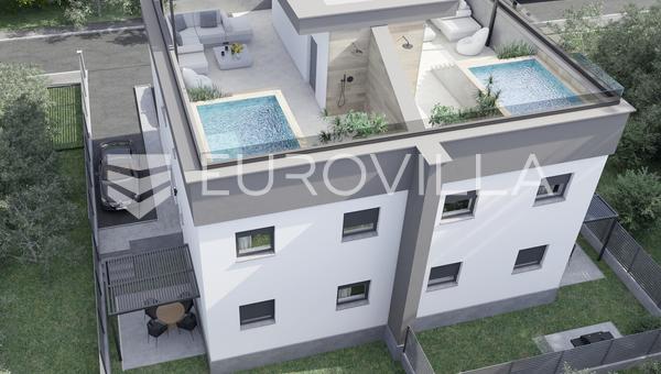 Zadar, Vir, apartamento de dos dormitorios con jardín a 350 m del mar