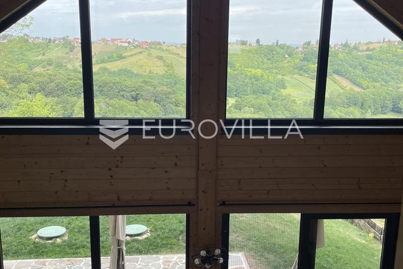 Gornji Kneginec, Varazdin Breg, nowoczesny drewniany dom na łonie natury z dużą posiadłością i panoramicznym widokiem - 12