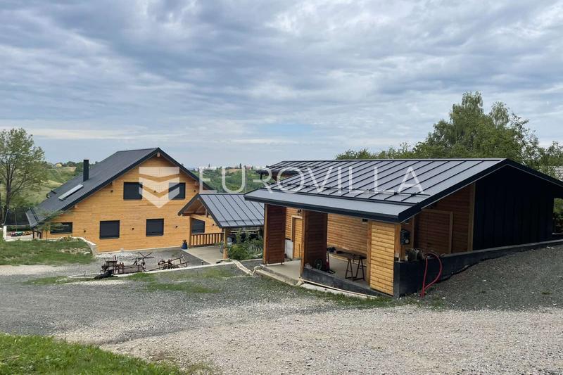 Gornji Kneginec, Varazdin Breg, nowoczesny drewniany dom na łonie natury z dużą posiadłością i panoramicznym widokiem - 28