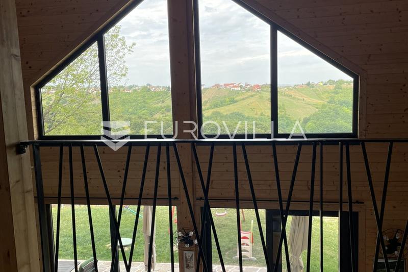 Gornji Kneginec, Varazdin Breg, nowoczesny drewniany dom na łonie natury z dużą posiadłością i panoramicznym widokiem - 13
