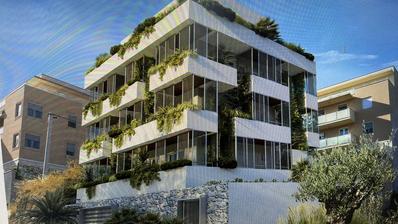 Split-Znjan üç yatak odalı daire 125,43 m² garajlı ve panoramik manzaralı