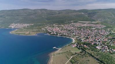 Zadar, Gornji Karin, Baugrundstück mit Panoramameerblick