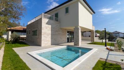 Malinska, Sveti Vid, beautiful Mediterranean villa with swimming pool