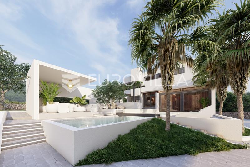 Rogoznica, vila s bazenom i pogledom na more, 243,55 m²