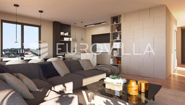 Zadar, Sveti Filip i Jakov, apartamento de tres habitaciones con vistas al mar.