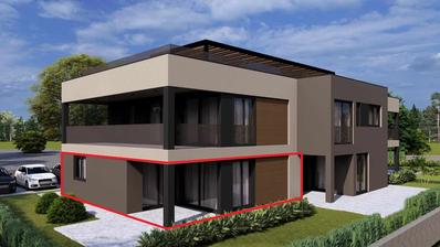 Istra, Poreč, dvosobni stan u prizemlju s vrtom od 120m2
