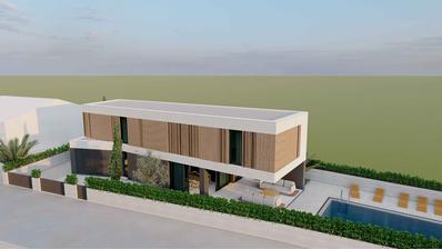 Vodice, bouwperceel 468 m², met project en vergunning voor een villa