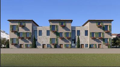 Istra, Poreč - NOVOGRADNJA, rustikalna kuća u nizu NKP 155,87 M2