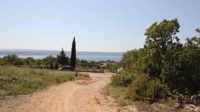 Zadar, Maslenica, građevinsko zemljište s pogledom na more, 510 m²