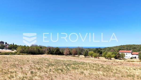 Ístria, Visnjan - Terreno para construção de 960 m² para uma moradia com vista para o mar