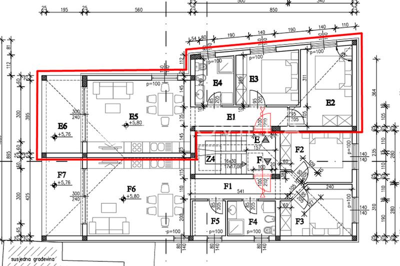 İstirya, Fažana - Teraslı, deniz manzaralı, 2. kat, 59,74 m² iki yatak odalı daire - Yeni Yapım 2027 - 10