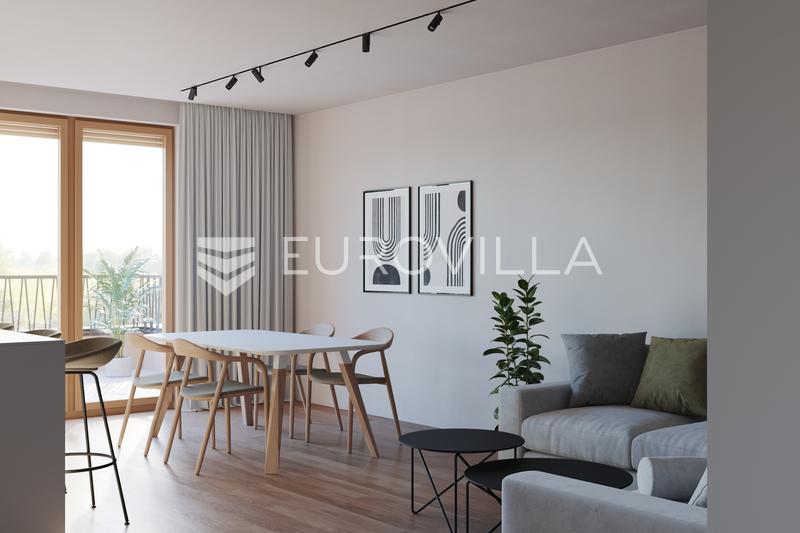 Novi Zagreb, Sloboština, NOVOGRADNJA, dvosoban stan NKP 80,54 m²