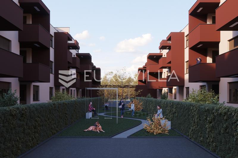 Novi Zagreb, Sloboština, NOVOGRADNJA, dvosoban stan NKP 80,54 m²