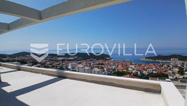 Makarska, exkluzív penthouse medencével és panorámás kilátással a tengerre