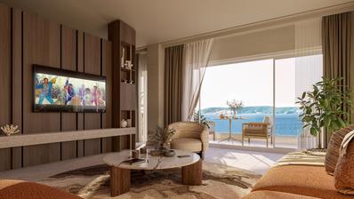 Novi Vinodolski, lujoso apartamento de tres habitaciones dentro de un resort, a 50 m del mar