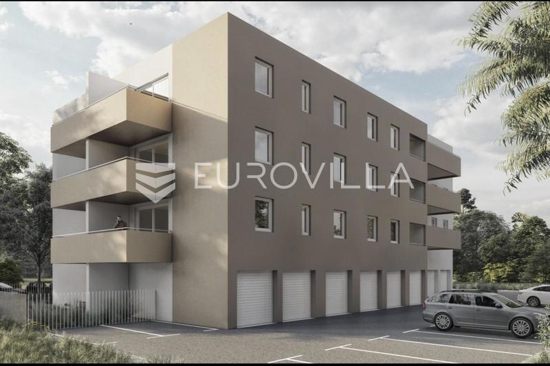 Senj, OBRA NUEVA, edificio con ascensor, apartamento de dos dormitorios, 60,89 m², balcón, garaje - 1