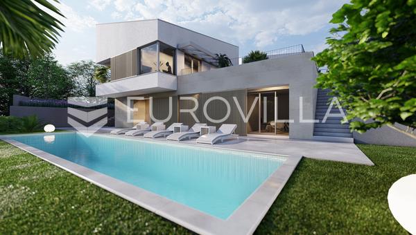 Krk Adası, Malinska, resort içinde lüks villa