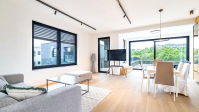 Zagreb, Srebrnjak, luksuzan trosoban penthouse s garažom NOVOGRADNJA