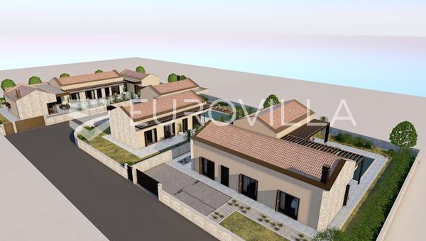 Istria, Barban, terreno edificable de 687 m2 con anteproyecto para una casa familiar.