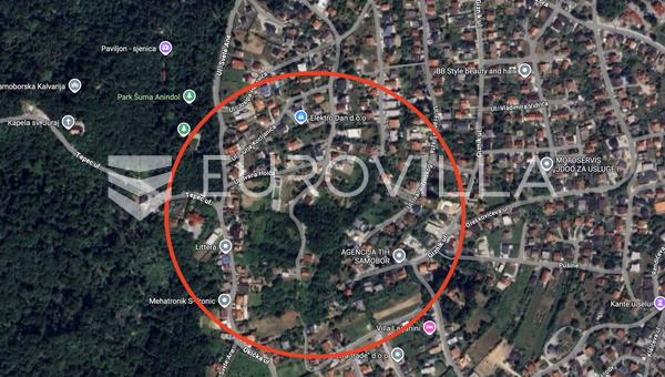Samobor, Centar, građevinsko zemljište 3033 m² s otvorenim pogledom na grad