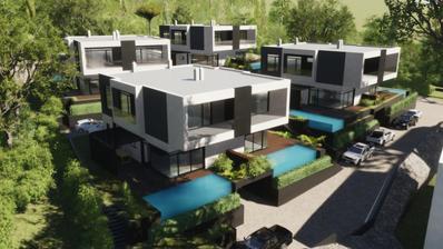 Kostrena, Saint Lucia, luxury semi-detached house with pool and sea view