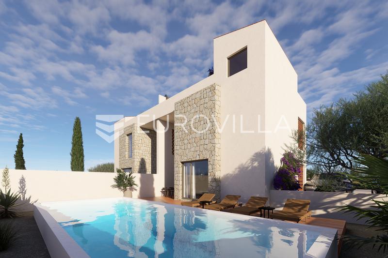 Primošten, dvojvila s bazénom a strešnou terasou - 20