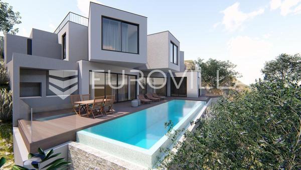 Omiš, Mimice, građevinsko zemljište s dozvolom, 411 m²