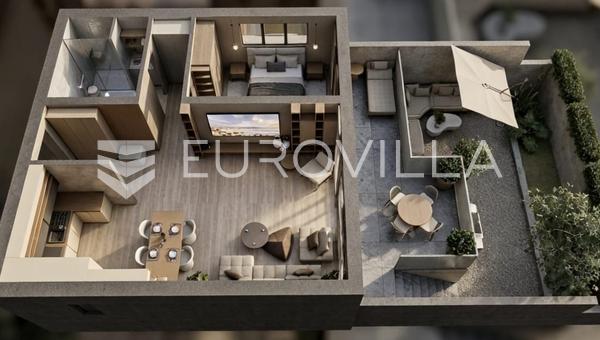 Центр Славонски Брод: Роскошная квартира 76 м² с садом в новостройке