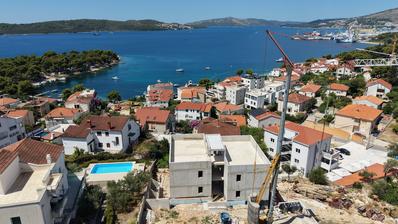 Trogir, Ciovo, toværelses lejlighed med havudsigt