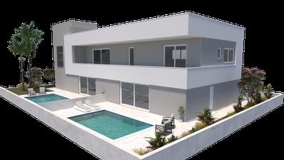 Privlaka, Škrapavac - 104.80 m² Apartment with Private Pool and Garden Near the Sea.