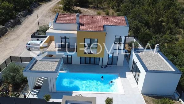 Zadar, Pridraga, villa de luxo com vista para o mar