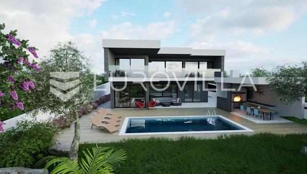 Jadranovo, luxus villa medencével és wellness részleggel, 180 méterre a tengertől