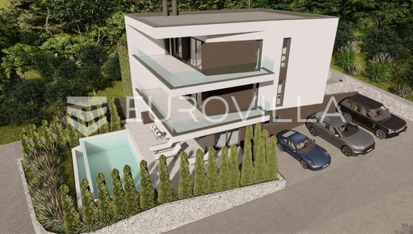 Istria, Duga Uvala, moderna villa con vistas al mar de 248m2