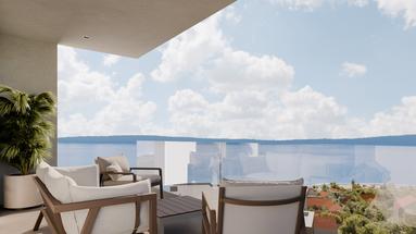 Hvar, Zavala, apartamento de luxo no segundo andar em empreendimento novo.