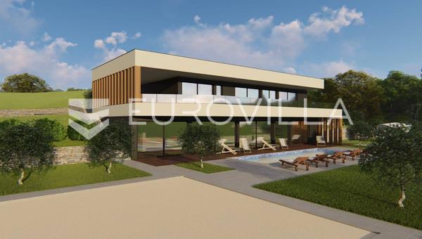 Istrie, Svetvinčenat, prostorný stavební pozemek s projektem