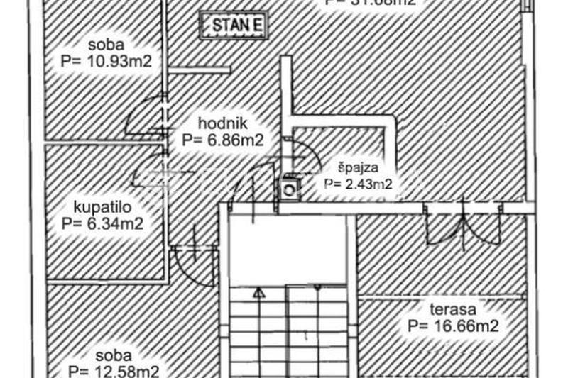 Zagreb, Sveta Klara - kauniisti kalustettu kolmion asunto, 87 m², tilavalla terassilla, p - 12