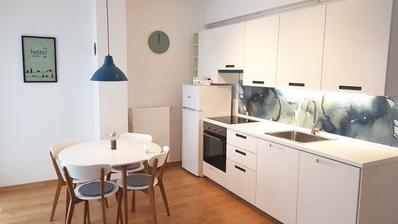 Zagreb, Gračani, moderne etværelses lejlighed på 54,69 m2 med have.