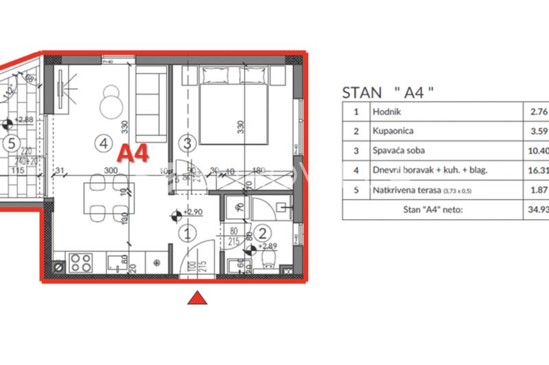 Pula, Veruda, stan u modernoj novogradnji