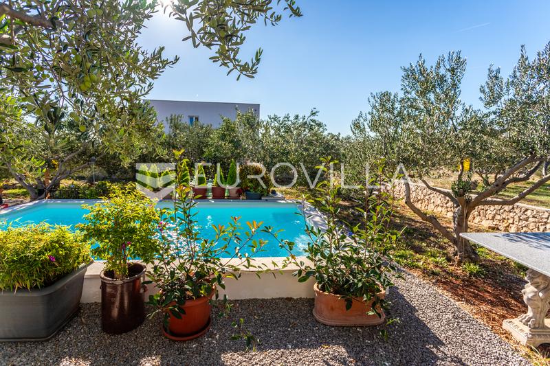 Trogir, Plano, viehättävä vastikään rakennettu yksikerroksinen talo uima-altaalla ja oliivilehdolla, 129 m² - 22