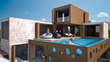 Korcula, villa of interesting design located 5m from the sea