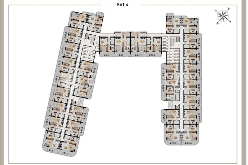 Zadar, Crvene Kuće - Fourth-Floor One-Bedroom Apartment with Large Corner Balcony, 63.17 m² - 27