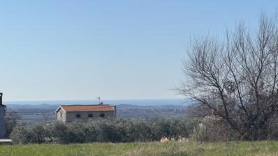 Istra, Poreč okolica, građevinsko zemljište 1113 m² s pogledom na more