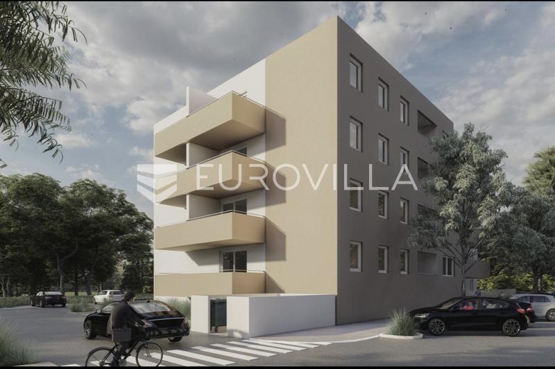 Senj, OBRA NUEVA, edificio con ascensor, apartamento de dos dormitorios, 65,56 m², balcón, garaje - 2