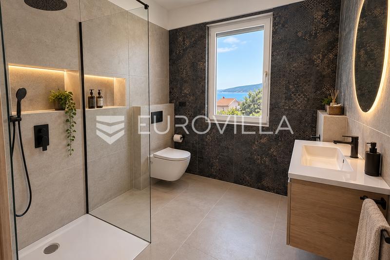 Cres, Melin, Tweekamerappartement 120 m² met twee loggia's en zeezicht, 100 m van het strand - 7