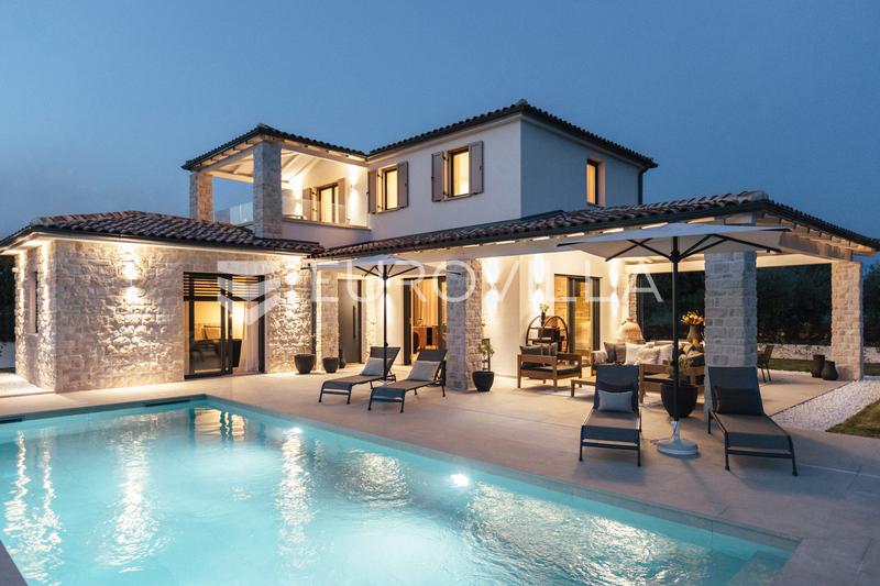 Istra, Poreč, Gedići prekrasna moderna kamena vila 165 m² s bazenom, najam - 28