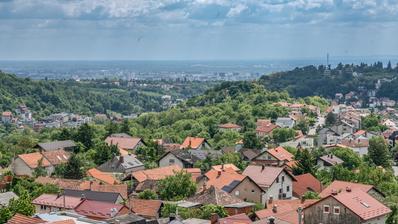 Zagreb, Šestinski Kraljevac, byggegrund på 1166 m² med smuk udsigt