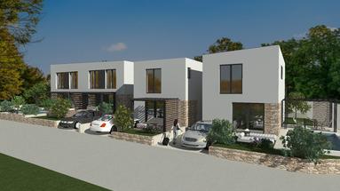 Istrië, Tar, nieuwbouw - rijtjeshuis 95.51 met zwembad en tuin m2 800m van de zee