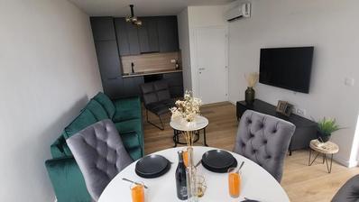 Ciovo, Okrug Gornji, moderní jednopokojový apartmán s výhledem na moře