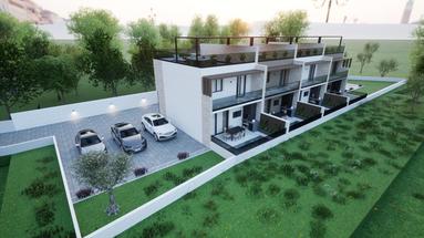 Vodice, NIEUWBOUW, luxe rijwoning van 103,76 m² met zwembad S2