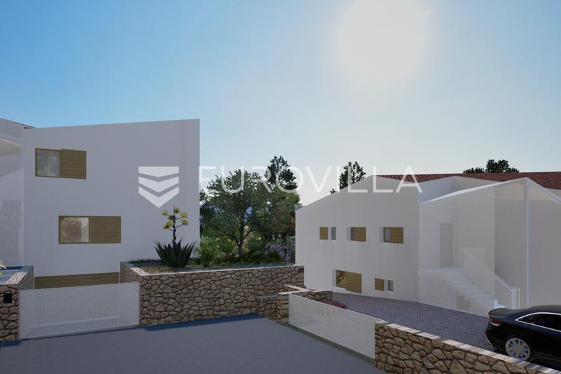 Cres, apartment, 3 bedrooms living room in a new building with panoramic sea view